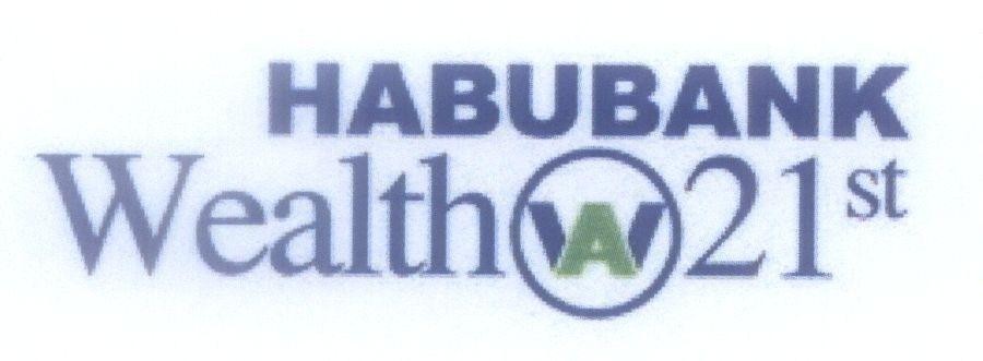Mẫu nhãn hiệu HABUBANK Wealth W A 21st
