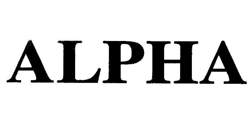 Mẫu nhãn hiệu ALPHA