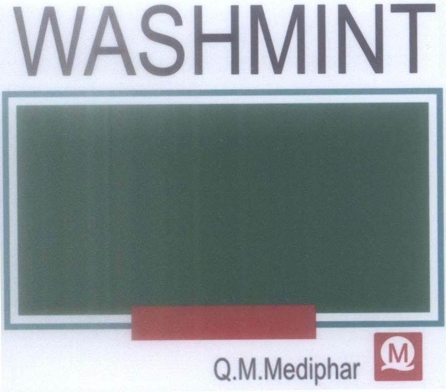 Mẫu nhãn hiệu WASHMINT Q.M.Mediphar Q M