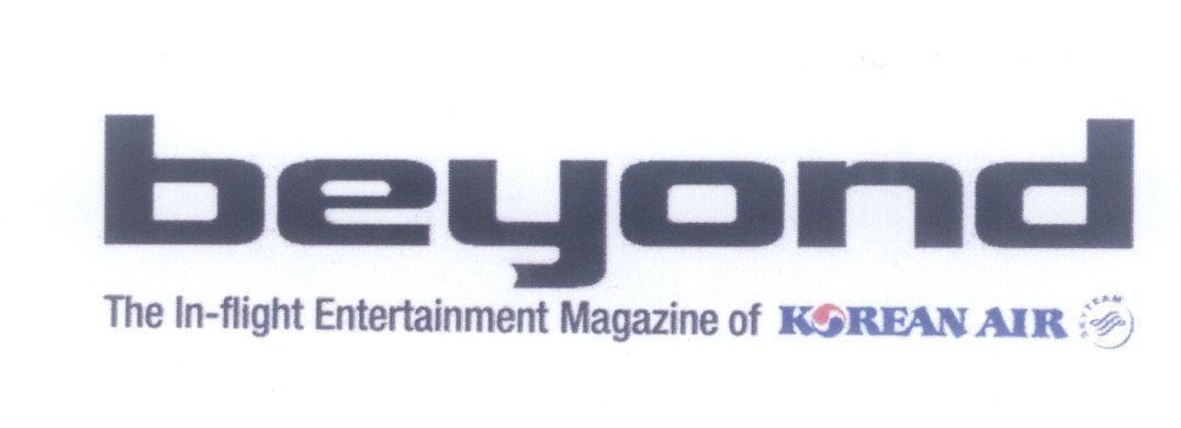 Mẫu nhãn hiệu beyond The In-flight Entertainment Magazine of KOREAN AIR skyteam