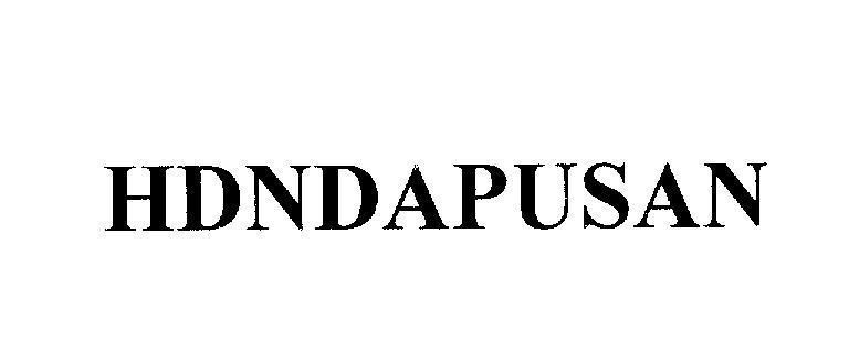 Mẫu nhãn hiệu HDNDAPUSAN