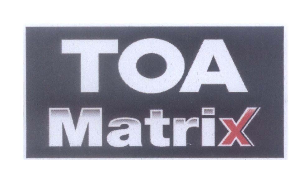 Mẫu nhãn hiệu TOA Matrix