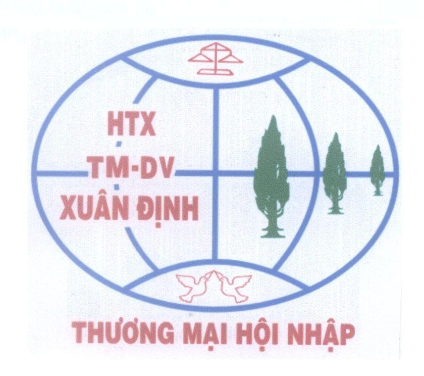 Mẫu nhãn hiệu HTX TM - DV Xuân Định Thương Mại Hội Nhập