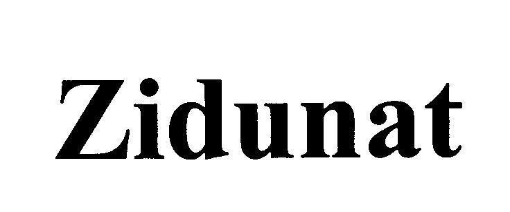 Mẫu nhãn hiệu Zidunat