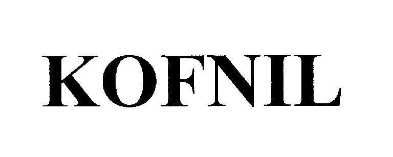 Mẫu nhãn hiệu KOFNIL