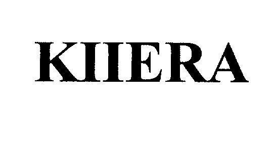 Mẫu nhãn hiệu KIIERA