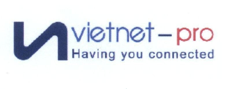 Mẫu nhãn hiệu S vietnet pro Having you connected