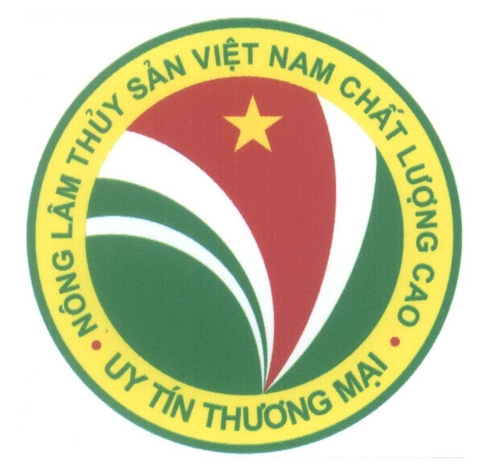 Mẫu nhãn hiệu Nông Lâm Thuỷ Sản Việt Nam Chất Lượng Cao Uy Tín Thương Mại