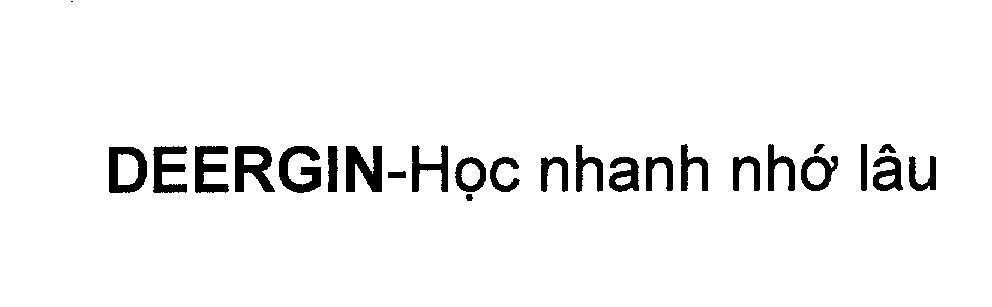 Mẫu nhãn hiệu DEERGIN-Học nhanh nhớ lâu