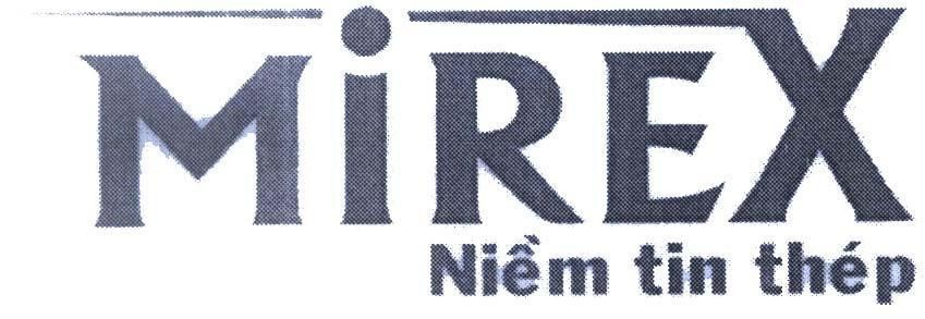 Mẫu nhãn hiệu MIREX Niềm tin thép