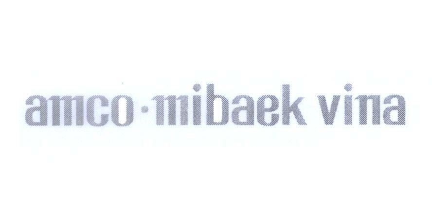 Mẫu nhãn hiệu amco.mibaek vina