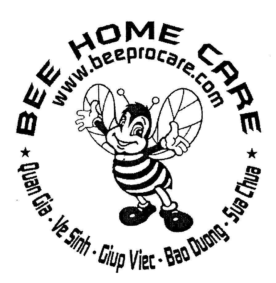 Mẫu nhãn hiệu BEE HOME CARE www.beeprocare.com Quan Gia - Ve Sinh - Giup Viec - Bao Duong - Sua Chua