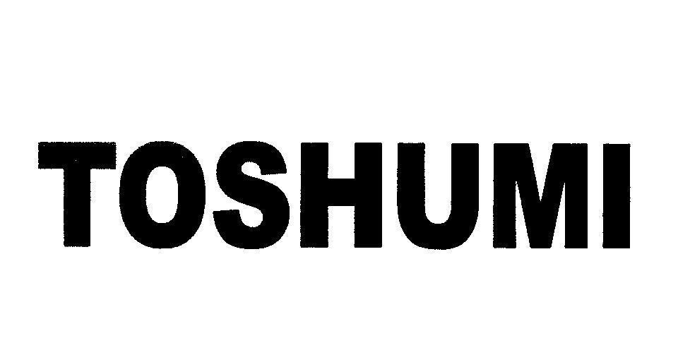 Mẫu nhãn hiệu TOSHUMI