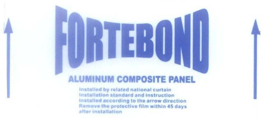 Mẫu nhãn hiệu FORTEBOND ALUMINUM COMPOSITE PANEL