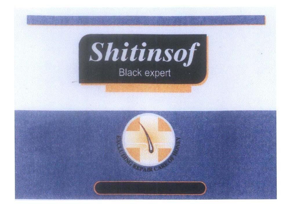 Mẫu nhãn hiệu Shitinsof Black expert EXCLUDING REPAIR CARE OF HONEY