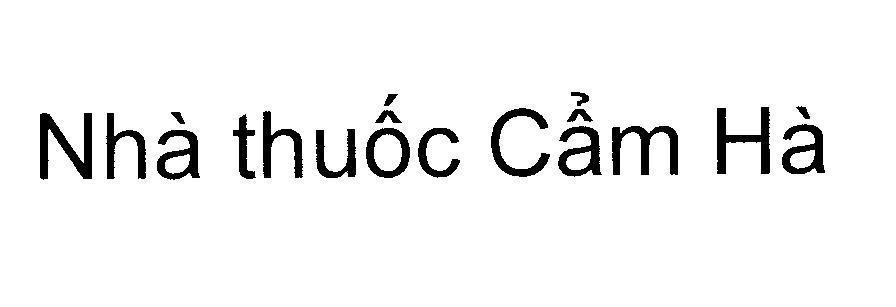 Mẫu nhãn hiệu Nhà thuốc Cẩm Hà