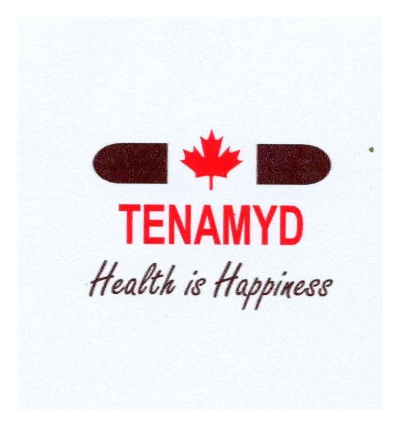 Mẫu nhãn hiệu TENAMYD Health is Happiness