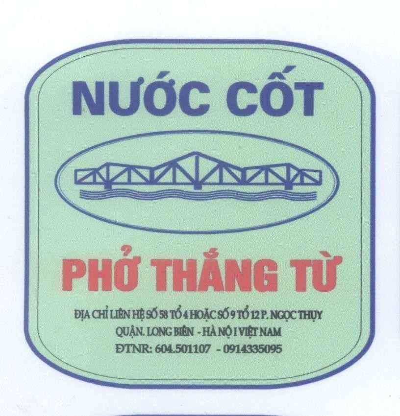 Mẫu nhãn hiệu Nước Cốt Phở Thắng Từ