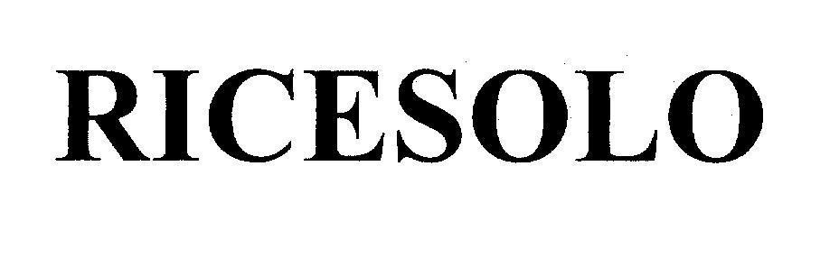 Mẫu nhãn hiệu RICESOLO