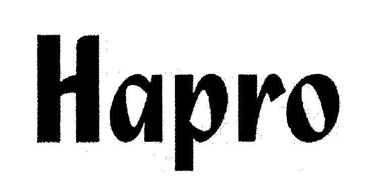 Mẫu nhãn hiệu Hapro