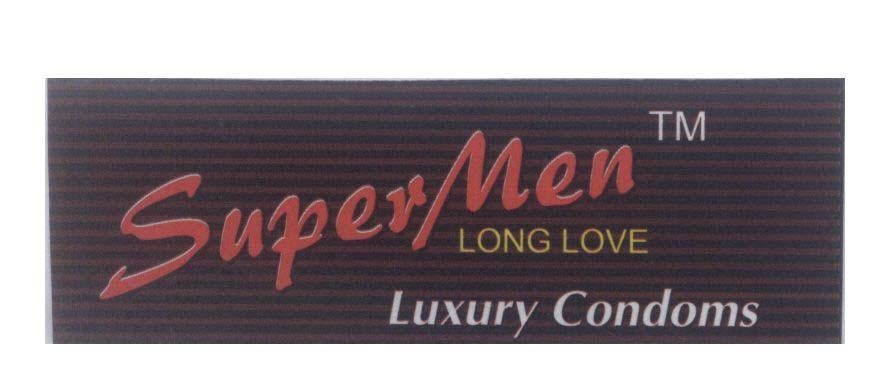 Mẫu nhãn hiệu SuperMen LONG LOVE Luxury Condoms