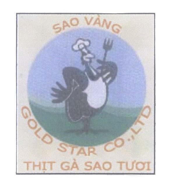Mẫu nhãn hiệu Sao Vàng GOLD STAR CO.,LTD Thịt Gà Sao Tươi
