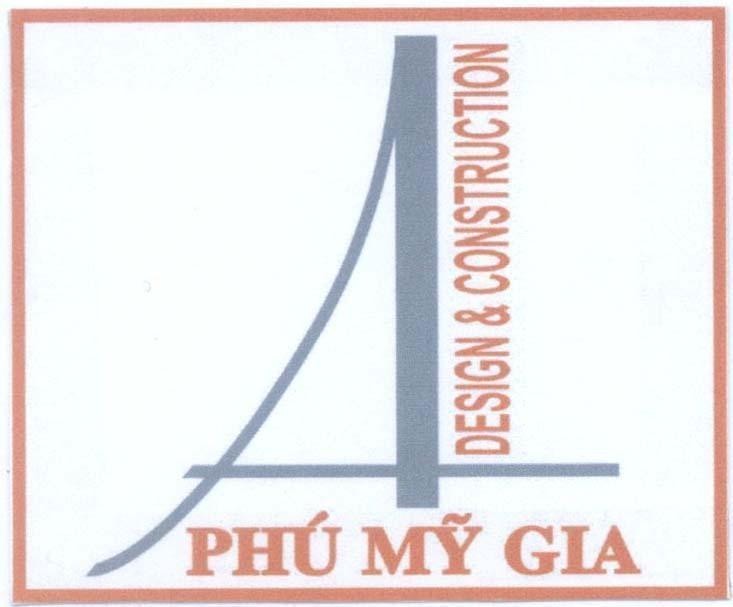 Mẫu nhãn hiệu A DESIGN & CONSTRUCTION Phú Mỹ Gia