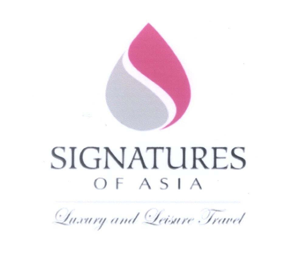 Mẫu nhãn hiệu SIGNATURES OF ASIA Luxury and Leisure Travel