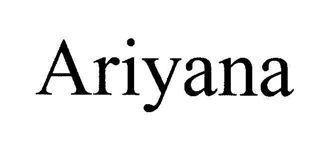 Mẫu nhãn hiệu Ariyana