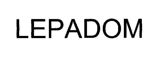 Mẫu nhãn hiệu LEPADOM