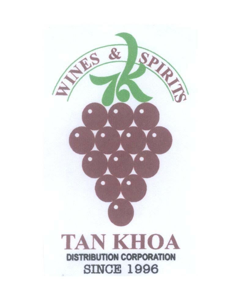 Mẫu nhãn hiệu TAN KHOA WINES & SPIRITS DISTRIBUTION CORPORATION SINCE 1996