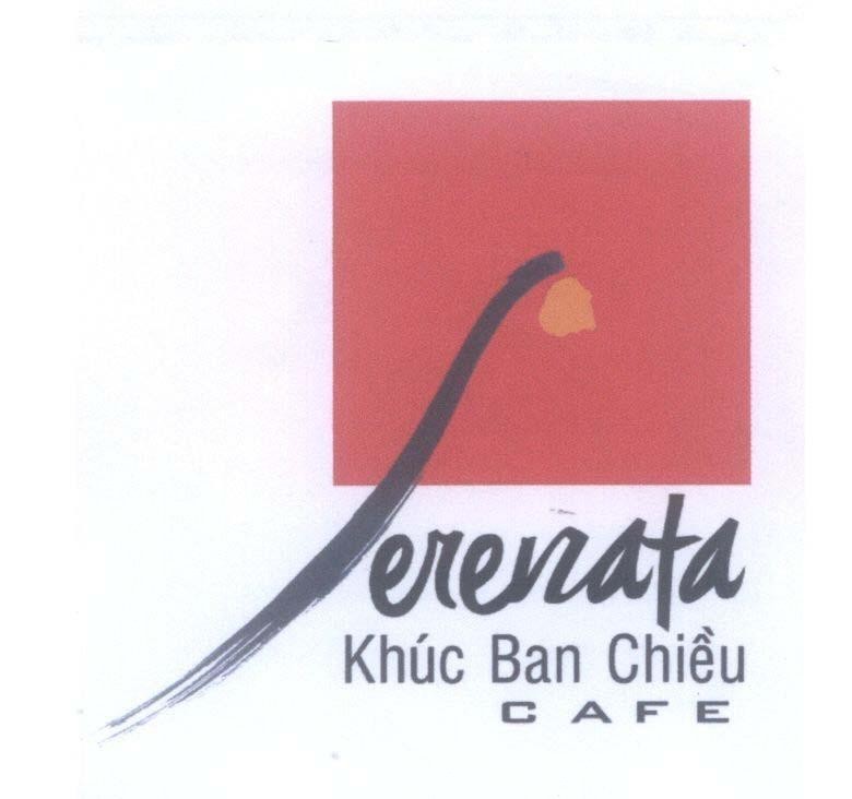 Mẫu nhãn hiệu Serenata Khúc Ban Chiều CAFE