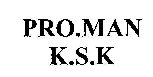 Mẫu nhãn hiệu PRO.MAN K.S.K KSK