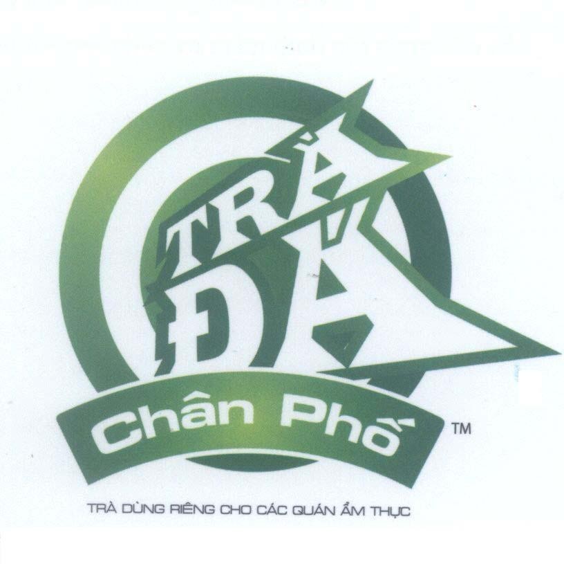 Mẫu nhãn hiệu Trà Đá Chân Phố Trà Dùng Riêng Cho Các Quán ẩm Thực
