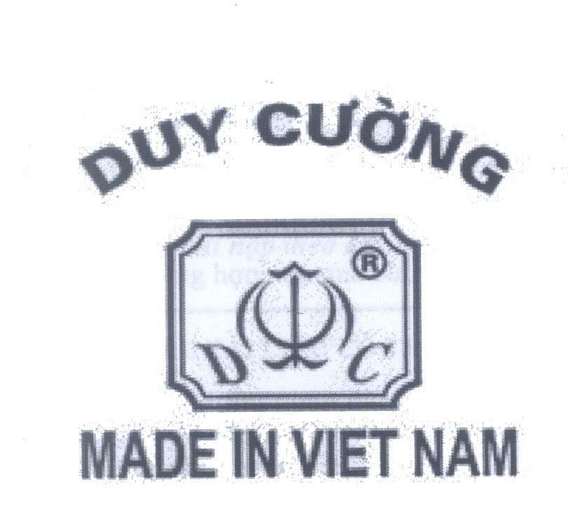 Mẫu nhãn hiệu D T C Duy Cường MADE IN VIET NAM