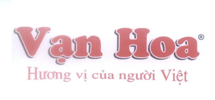 Mẫu nhãn hiệu Vạn Hoa Hương Vị của người Việt