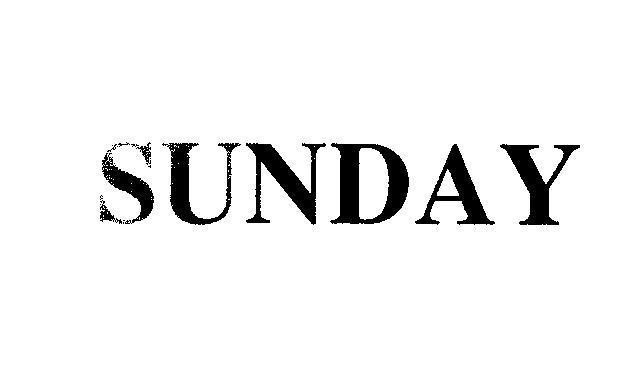 Mẫu nhãn hiệu SUNDAY