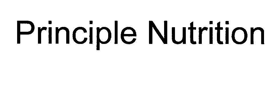 Mẫu nhãn hiệu Principle Nutrition