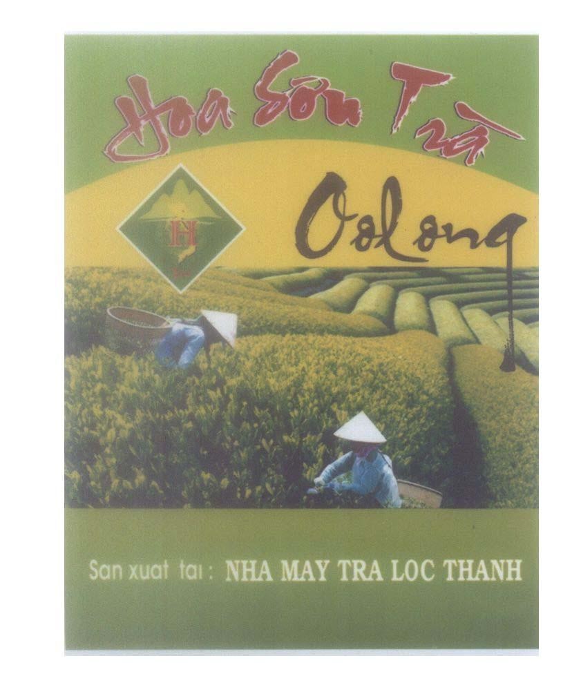 Mẫu nhãn hiệu Hoa Sơn Trà Oolong H Tea San xuat tai: NHA MAY TRA LOC THANH