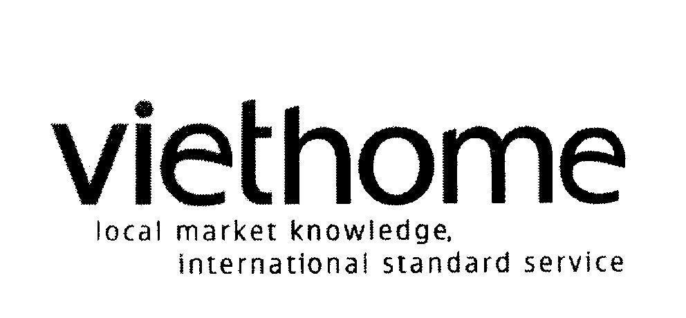 Mẫu nhãn hiệu viethome local market knowledge, international standard service