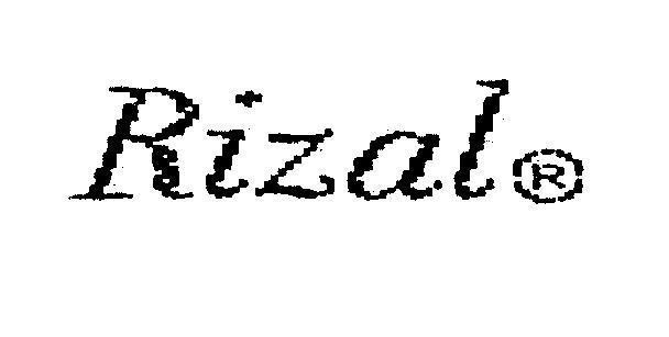 Mẫu nhãn hiệu Rizal
