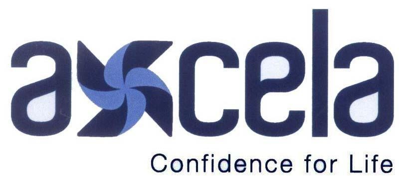 Mẫu nhãn hiệu axcela Confidence for Life