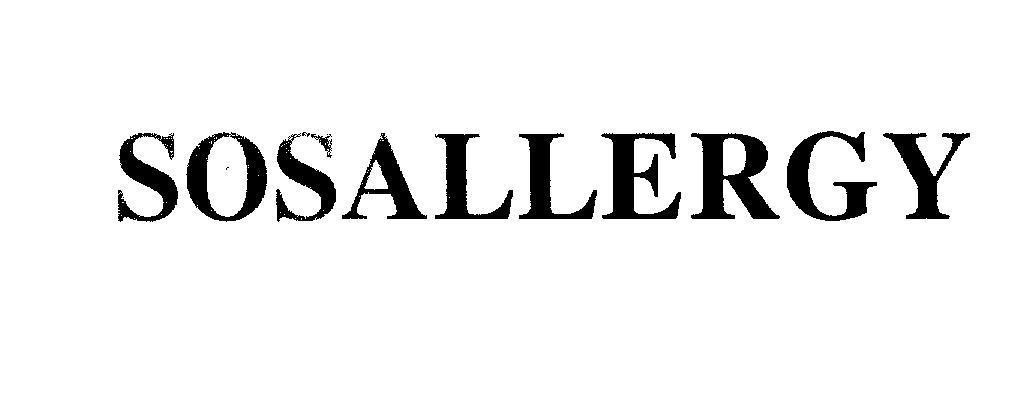 Mẫu nhãn hiệu SOSALLERGY