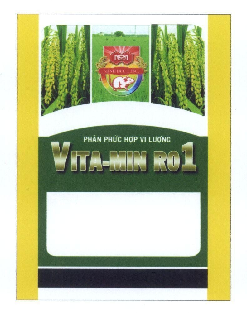 Mẫu nhãn hiệu VITA-MIN RO1 Phân Phức Hợp Vi Lượng MINH DUC.,JSC