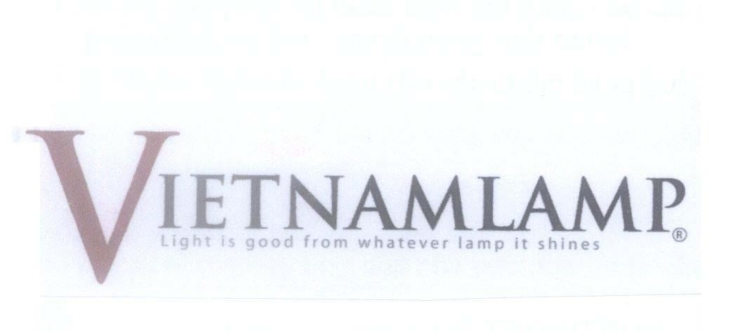 Mẫu nhãn hiệu VIETNAMLAMP Light is good from whatever lamp it shines