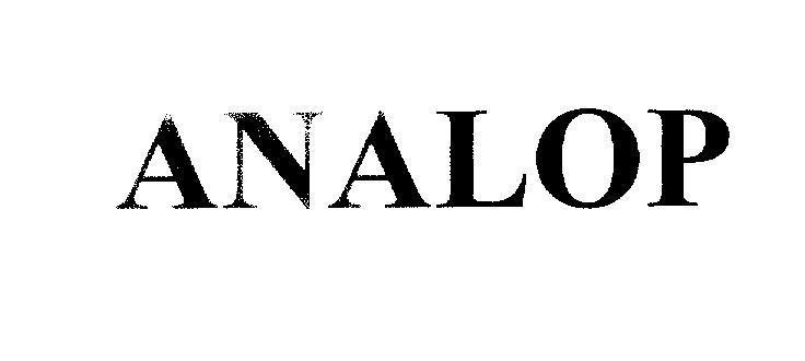 Mẫu nhãn hiệu ANALOP