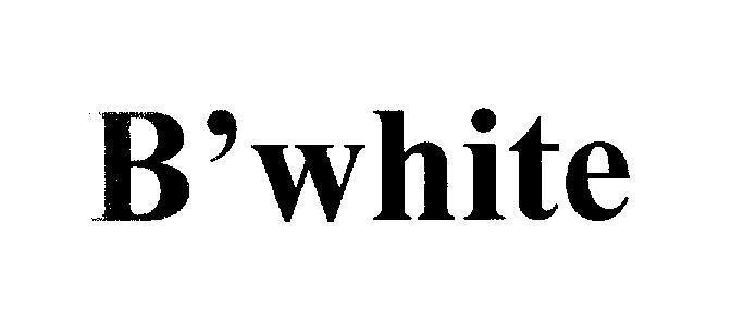 Mẫu nhãn hiệu B'white