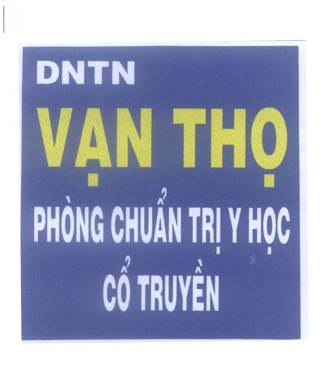 Mẫu nhãn hiệu DNTN Vạn Thọ Phòng Chuẩn Trị Y Học Cổ Truyền