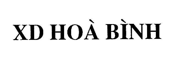 Mẫu nhãn hiệu XD Hoà Bình