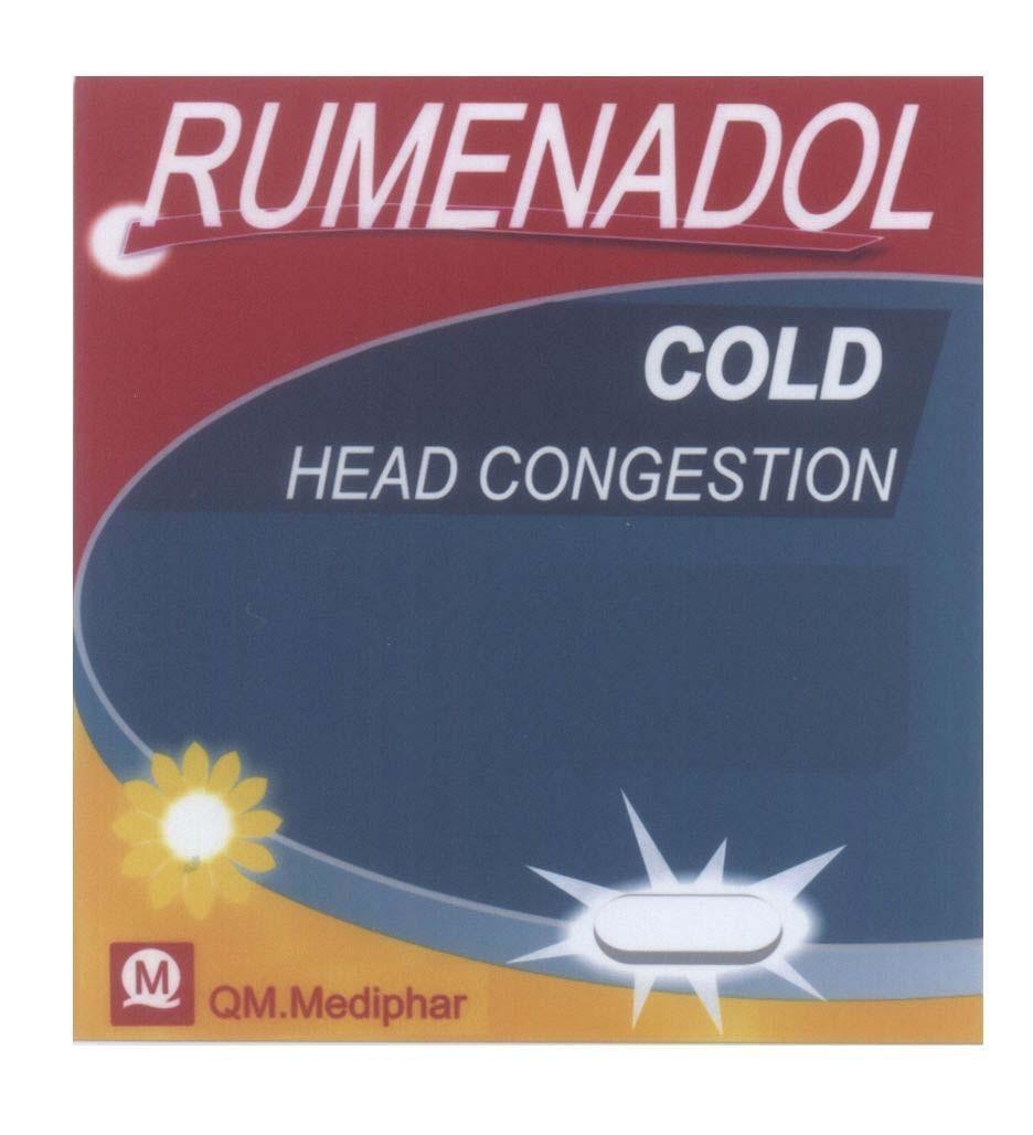Mẫu nhãn hiệu RUMENADOL COLD HEAD CONGESTION QM QM.Mediphar